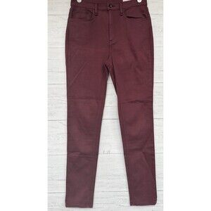 Rag & Bone High Rise Ankle Skinny Jeans Women’s 30 Maroon Burgundy Casual Pants